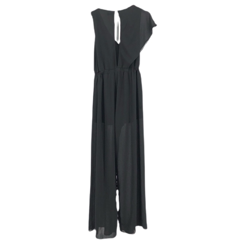 UO Sparkle & Fade Black One Shoulder Jumpsuit - Picture 4 of 6